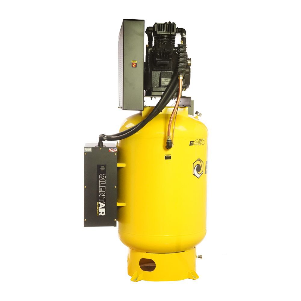 EMAX 460V 15HP 3PH 120 Gallon Vertical Air Compressor with Radiator, large image number 4