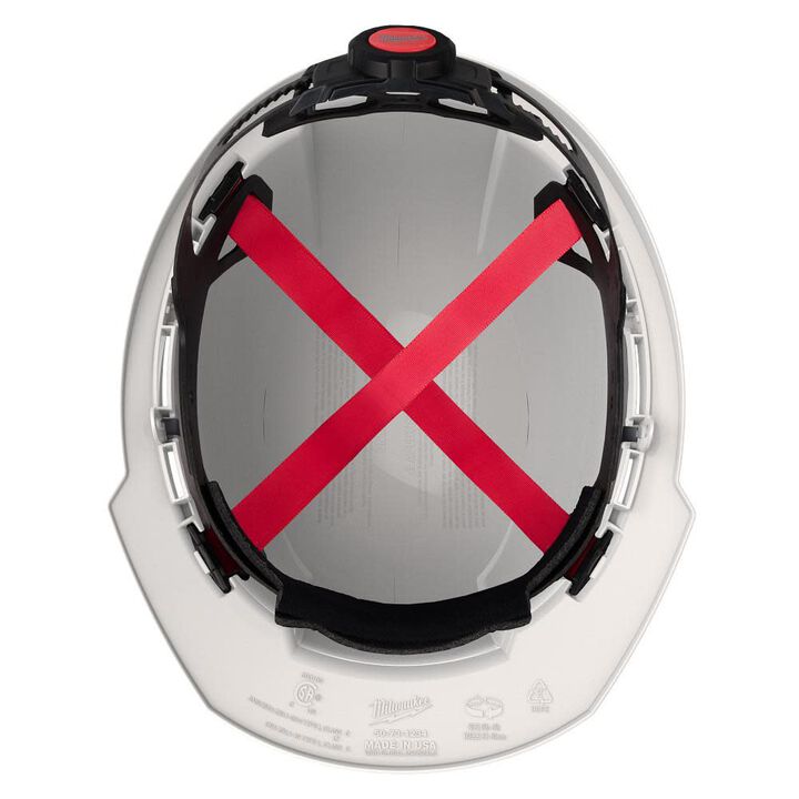 Milwaukee Gray Front Brim Hard Hat with 4pt Ratcheting Suspension Type 1 Class E & BOLT USB Cooling Fan Bundle, large image number 7