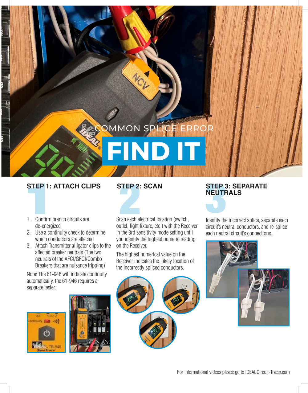 Ideal Industries SureTrace Plus Circuit Tracer 0-600V AC/DC with Continuity Test, large image number 5