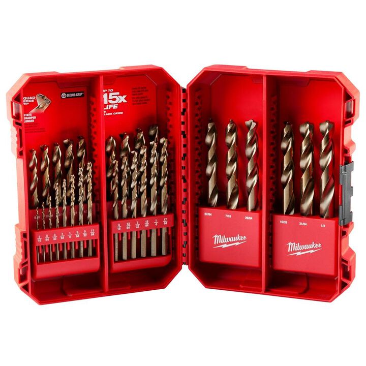 Milwaukee RED HELIX Cobalt Drill Bit Set  29PC