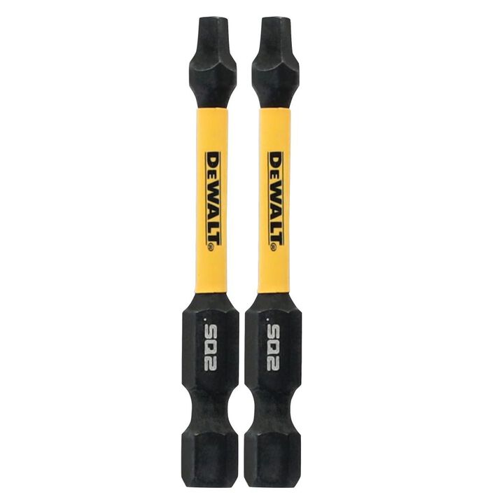 DEWALT Elite Series 2-1/4 Inch SQ2 Bits, 2 Pieces