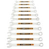 GEARWRENCH 11 Pieces 12 Point SAE Hi-Viz Long Pattern Combo Wrench Set, small image number 1