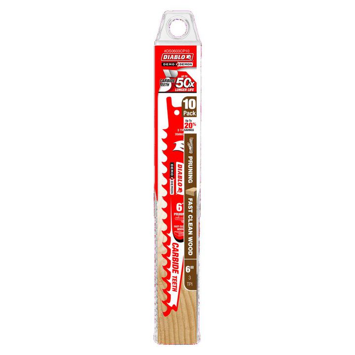 Diablo Tools 6in Carbide-Tip Pruning and Clean Wood Blade 10pk, large image number 3