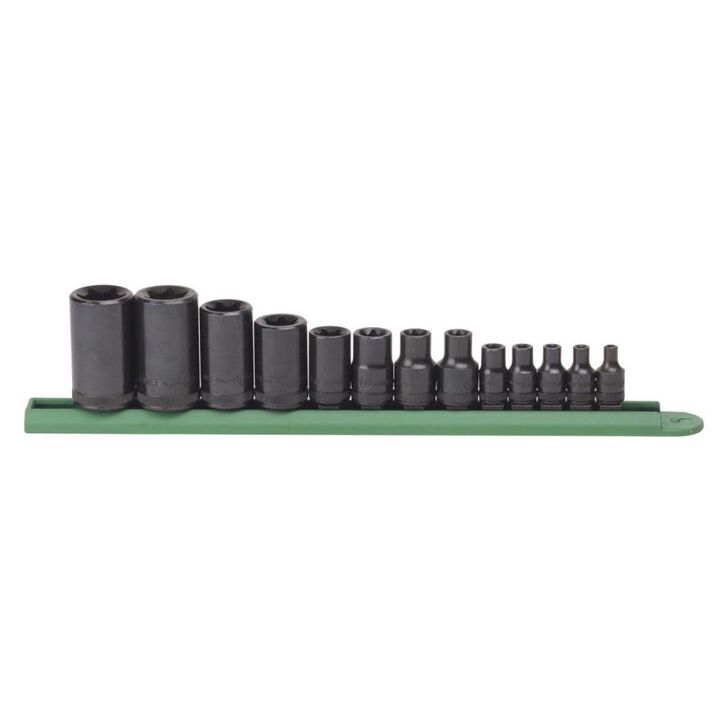 GEARWRENCH 1/4in 3/8in and 1/2in Drive External Torx Socket Set 13pc