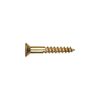 Hillman #6 x 1in Brass Flat Head Phillips Wood Screw 100pk, small image number 2