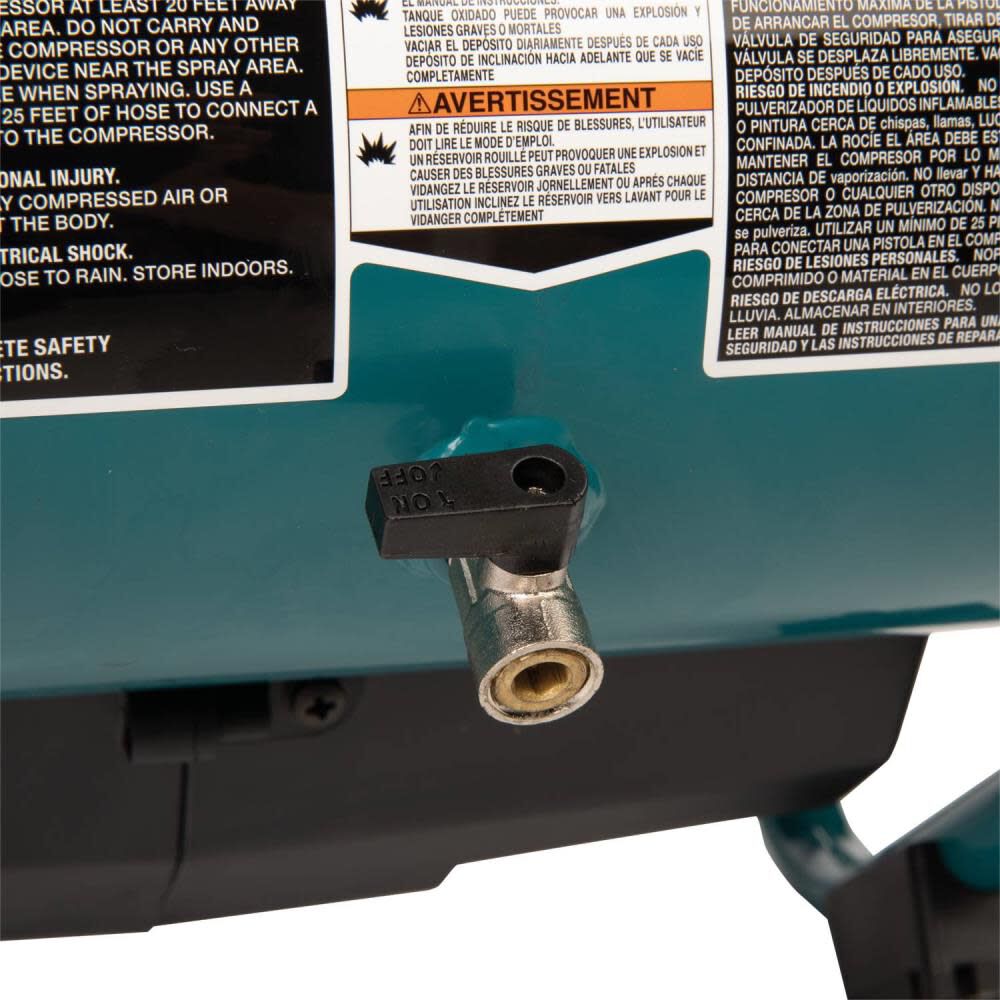 Makita 40V max XGT 2 Gallon Quiet Series Compressor (Bare Tool), large image number 15