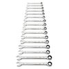 GEARWRENCH 16 Pc 90T 12 Point Metric Combination Ratcheting Wrench Set, small image number 1