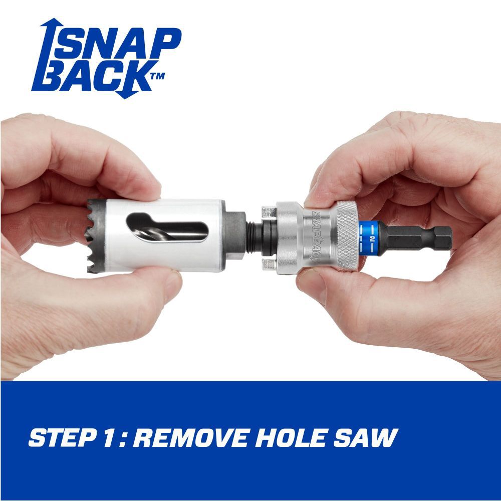 Lenox SNAP-BACK Quick Change Hole Saw Arbor 9/16 - 1 3/16in 3/8 S, large image number 6