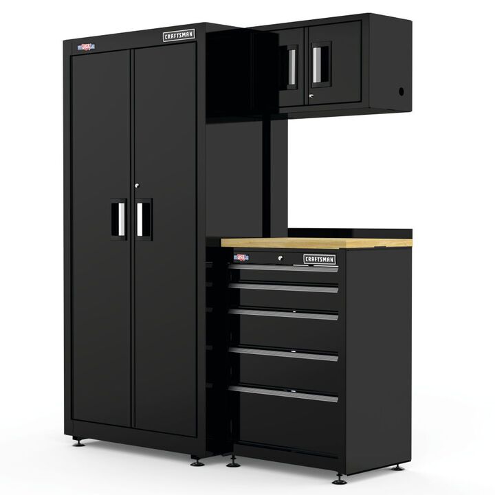 CRAFTSMAN 63 Inch Wide Welded Metal Storage Suite with Drawer Storage, 4 Piece