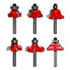 Freud 6 Piece Decorative Edge Quadra-Cut Router Bit Set, small image number 1