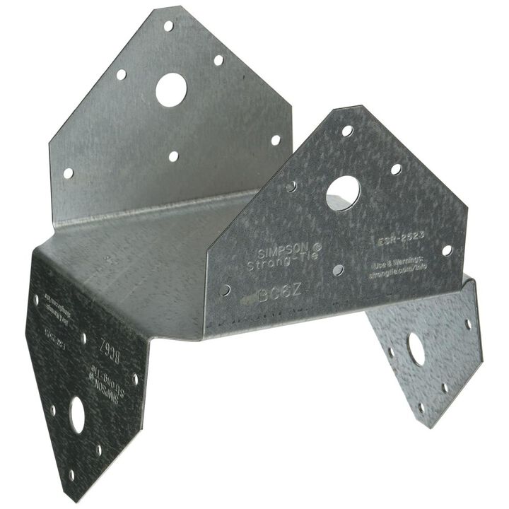 Simpson Strong-Tie 18 Gauge 6x ZMAX Coating BC Light-Gauge Material Post Cap