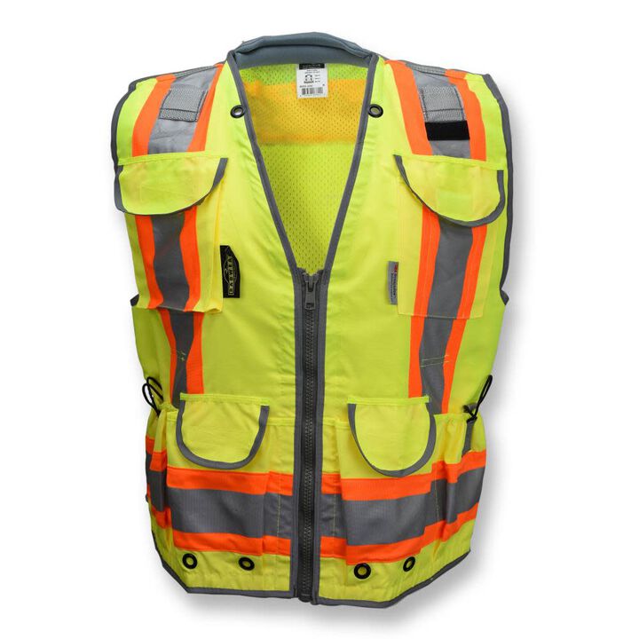 Radians SV55 Class 2 Heavy Woven Two Tone Woven/Mesh Engineer Vest Hi-Vis Medium, large image number 13