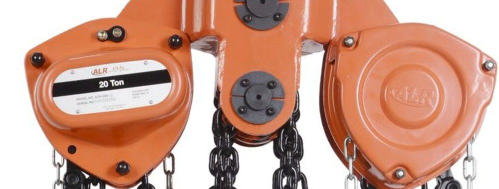Atlas Lifting and Rigging ACH 20 Ton Chain Hoist 15 Ft. Lift with Overload Protection, large image number 2