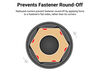 Tekton 1/2 Inch Drive Deep 6 Point Impact Sockets, Rails, 8-50 mm, 39 Pieces, small image number 5