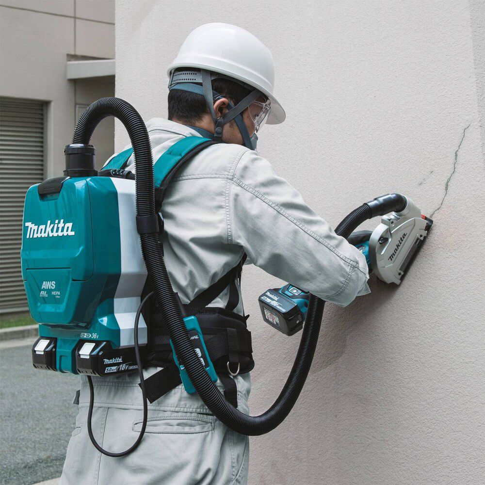 Makita 18V X2 (36V) LXT 1/2 Gallon HEPA Backpack Dry Dust Extractor Kit, large image number 7