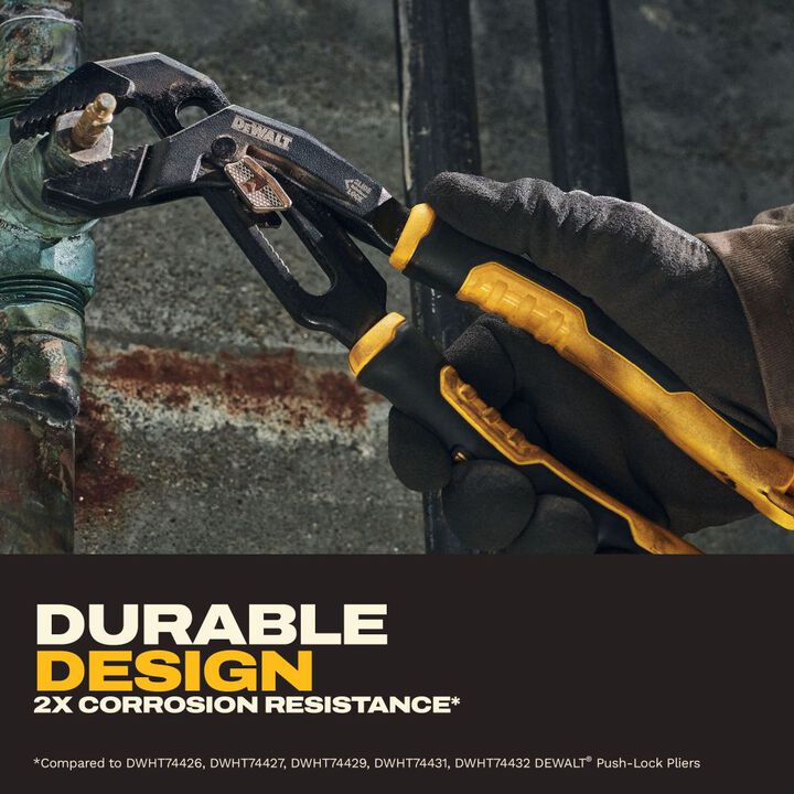 DEWALT 10 inch Slidelock Straight Jaw Pliers 2 Pieces, large image number 4