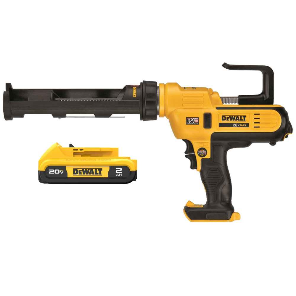 DEWALT 20V MAX 300 mL / 10 Oz Adhesive Gun with 2 Ah Compact Battery, large image number 1