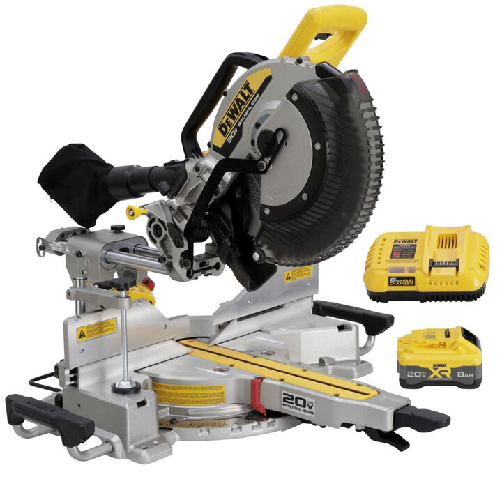 DEWALT 20V MAX XR Double Bevel Sliding 12 inch Miter Saw Kit