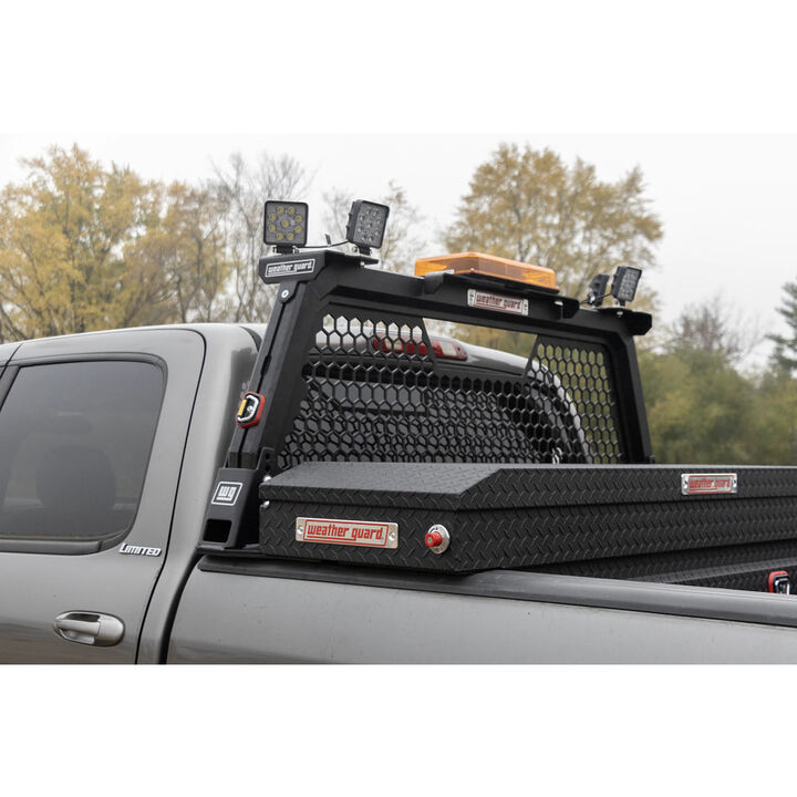 Weather Guard Aluminum Hex Headache Rack, Matte Black, large image number 13