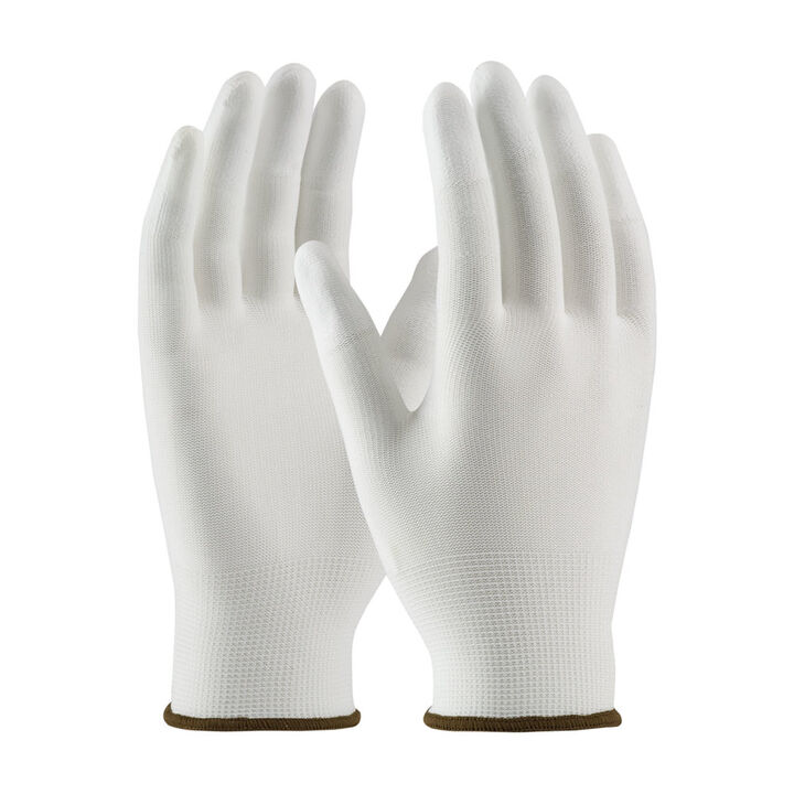 Protective Industrial Products Gloves White CleanTeam Seamless Nylon Clean Environment Medium 12 Pairs of Gloves