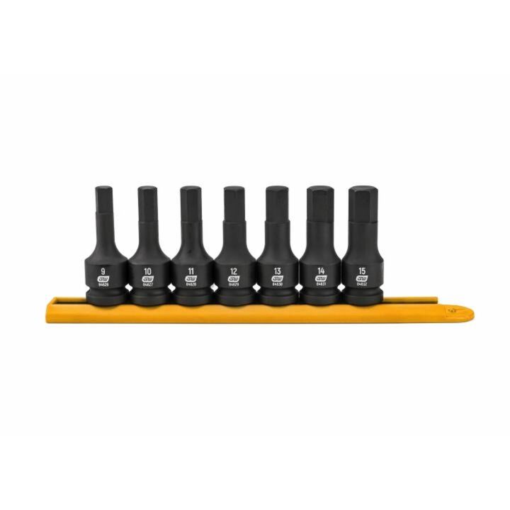 GEARWRENCH Hex Bit Impact Socket Set 7 pc. 1/2 In. Drive Metric