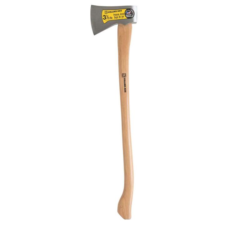 Truper 3 1/2 Lbs Head Forged Steel Blade Single Bit Axe with 35 Inch Handle