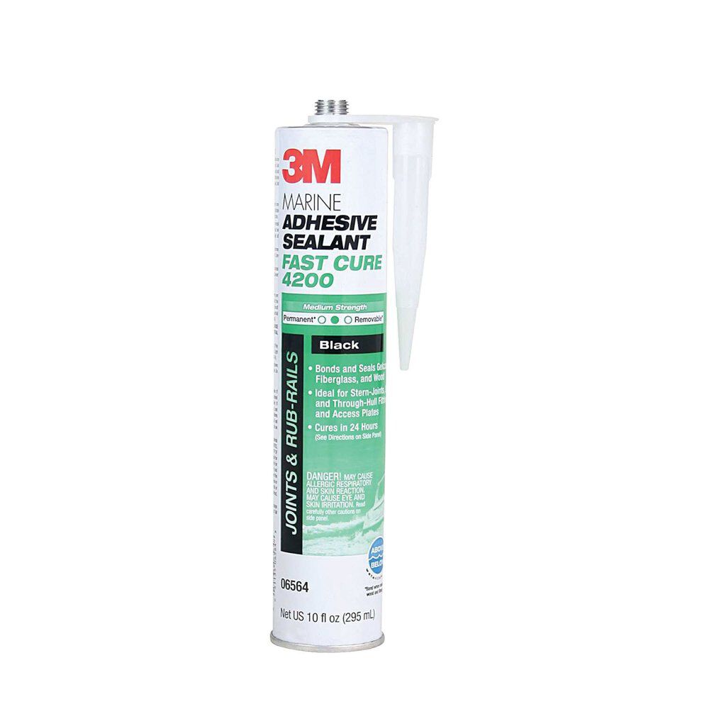 3M 3oz White Fast Cure 4200FC Series Marine Adhesive Sealant, large image number 2