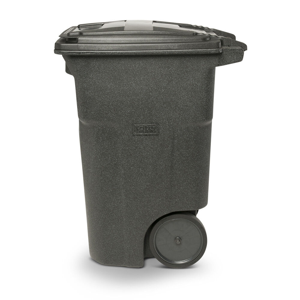 Toter 64 Gallon Trash Can with Smooth Wheels and Lid, large image number 4