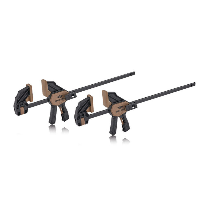 Spec Ops 13 Inch Medium 1-Handed Trigger Clamps 165 Lbs. 2 Pack