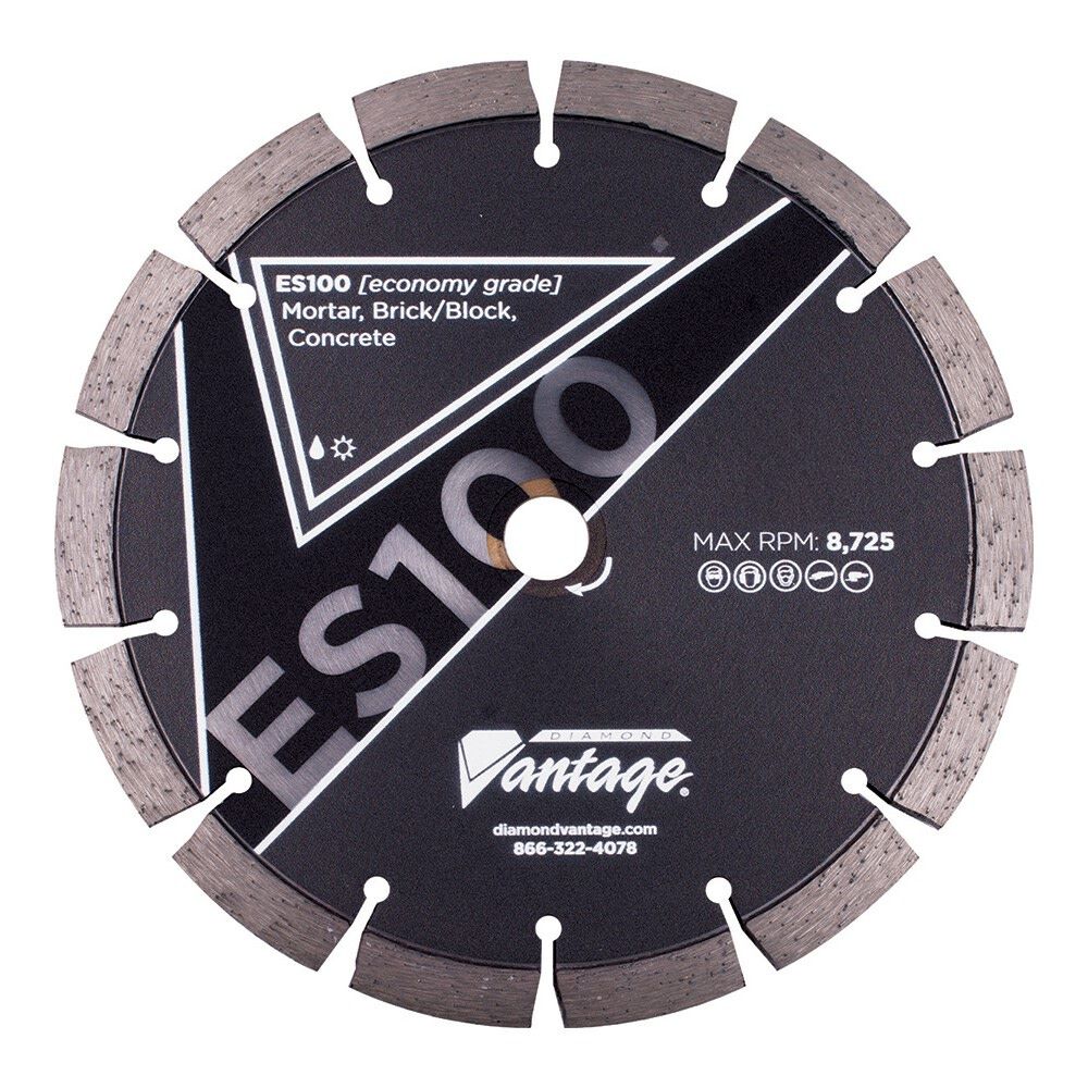 Diamond Vantage 5 Inch Segmented Diamond Economy Grade Tuck Point Blade for Masonry, large image number 1