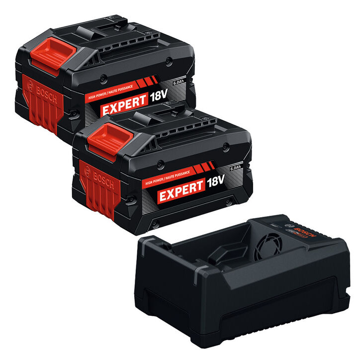 Bosch 18V Starter Kit with Two 6 Ah Batteries & Charger