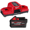 Milwaukee M18 REDLITHIUM FORGE XC6.0 Battery Pack & Dual Bay Charger Kit Bundle, small image number 1
