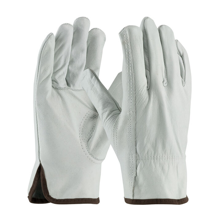 Protective Industrial Products Top Grain Cowhide Leather Drivers Superior Grade Keystone Thumb Small 12 Pairs of Gloves