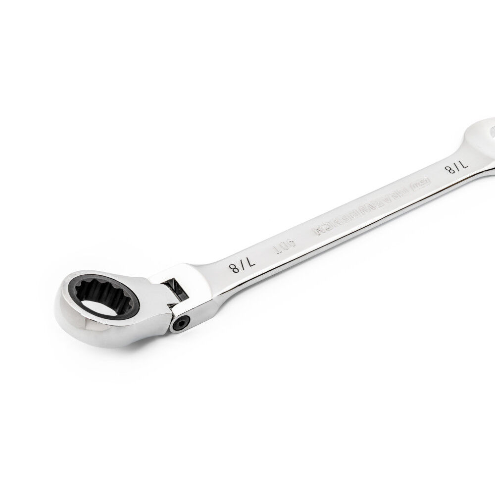 GEARWRENCH 7/8in 90T 12 Point Flex Head Ratcheting Combination Wrench, large image number 2