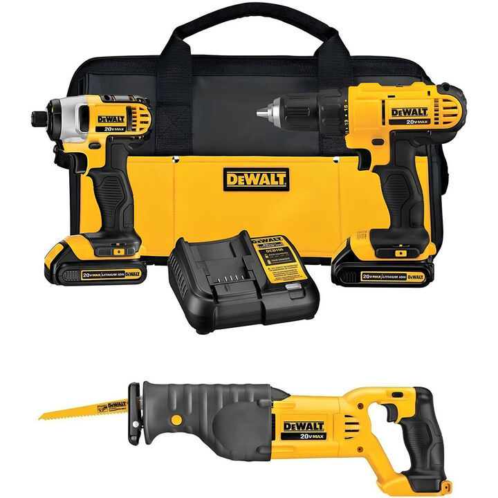 DEWALT 20V MAX Combo Kit and Reciprocating Saw Bundle