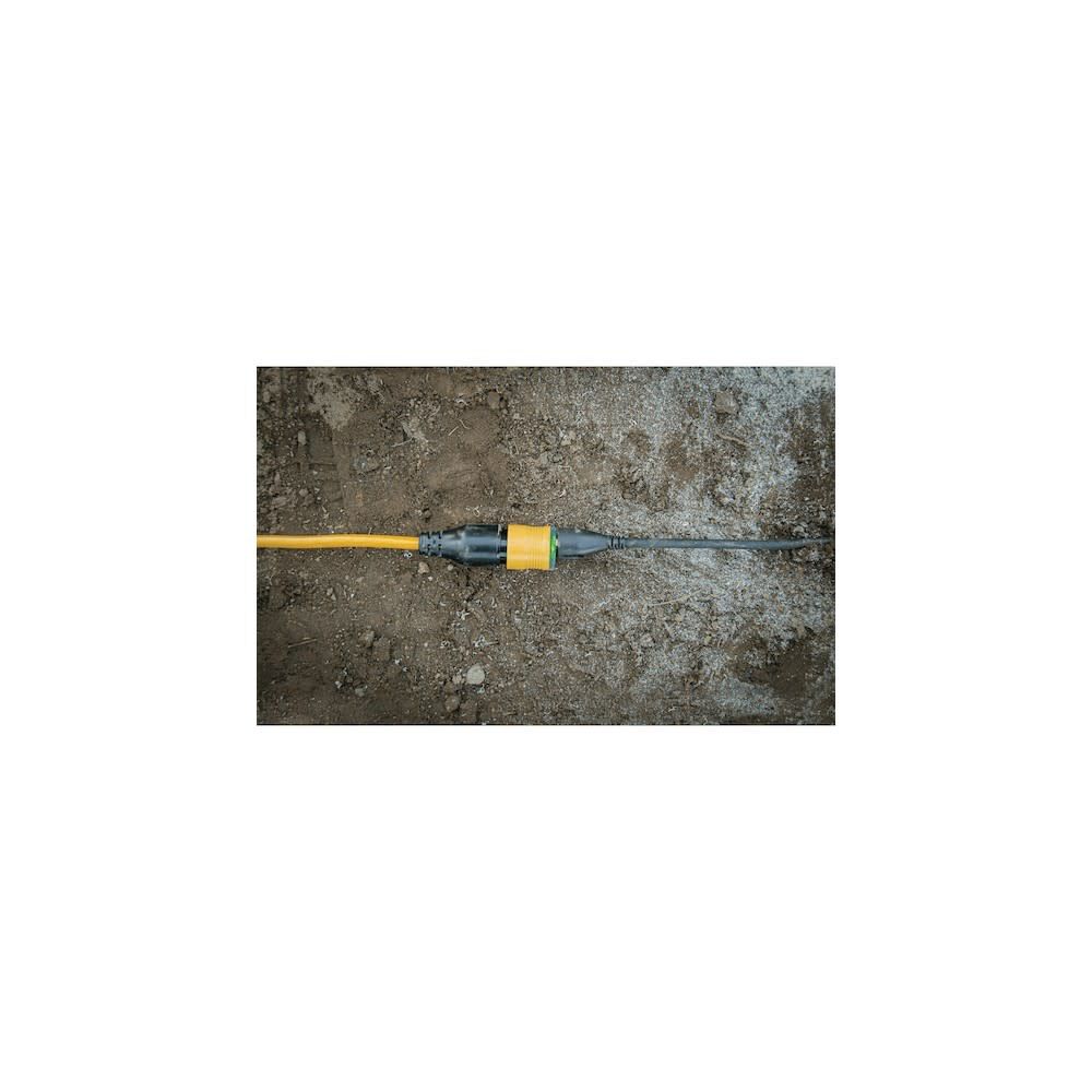 DEWALT 100 ft 10/3 SJTW Yellow Lighted Locking Extension Cord, large image number 9