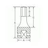 Grey Pneumatic 1/2 Inch Drive x 6mm Chrome-Molybdenum Steel Hex Impact Bit Socket, small image number 2