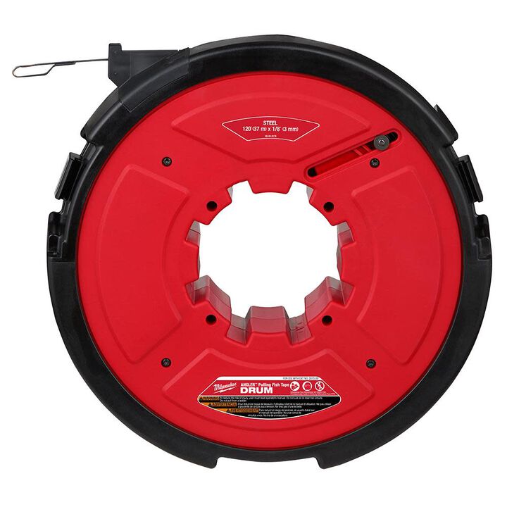 Milwaukee M18 FUEL Angler 120' x 1/8inch Steel Pulling Fish Tape Drum