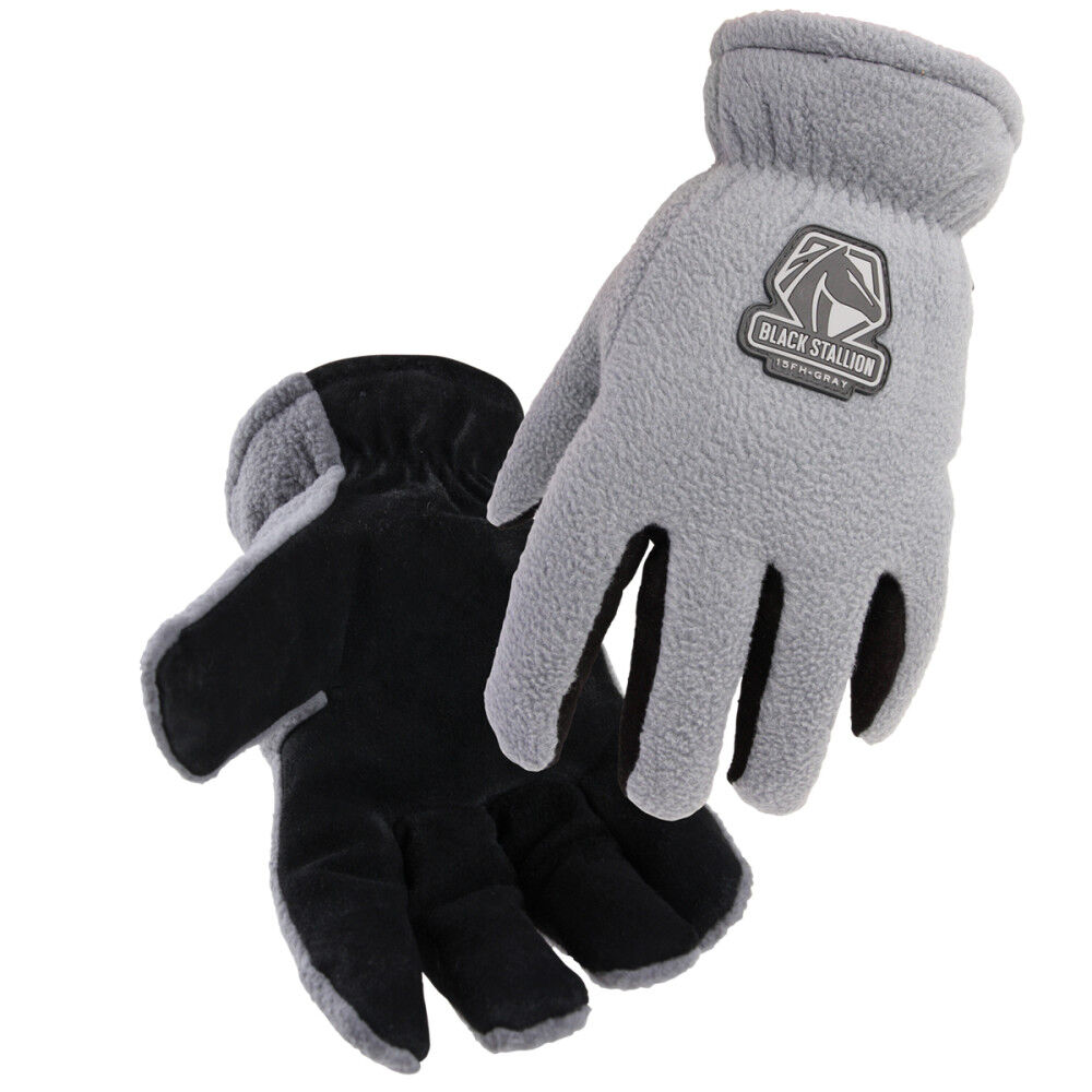 Black Stallion FuzzyHand Polar Fleece Winter Gloves Medium, large image number 1