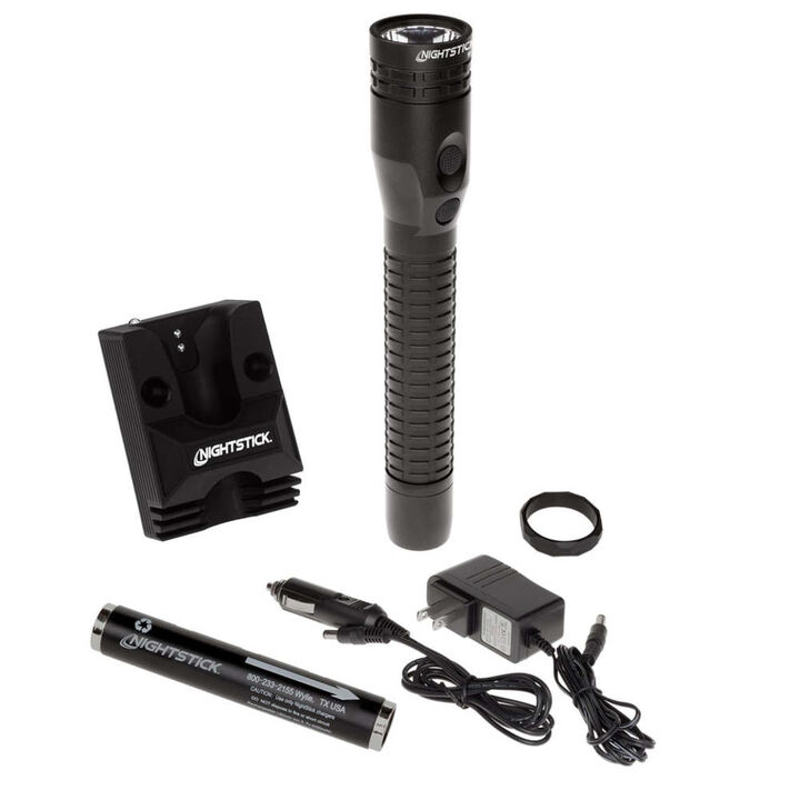 Nightstick Metal Dual-Light Flashlight with Magnet Rechargeable, Black, large image number 5