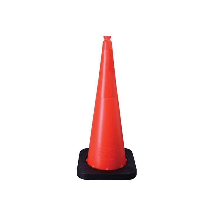 Vizcon Orange 36in Enviro-Cone with 10 Lbs Rubber Base, large image number 1
