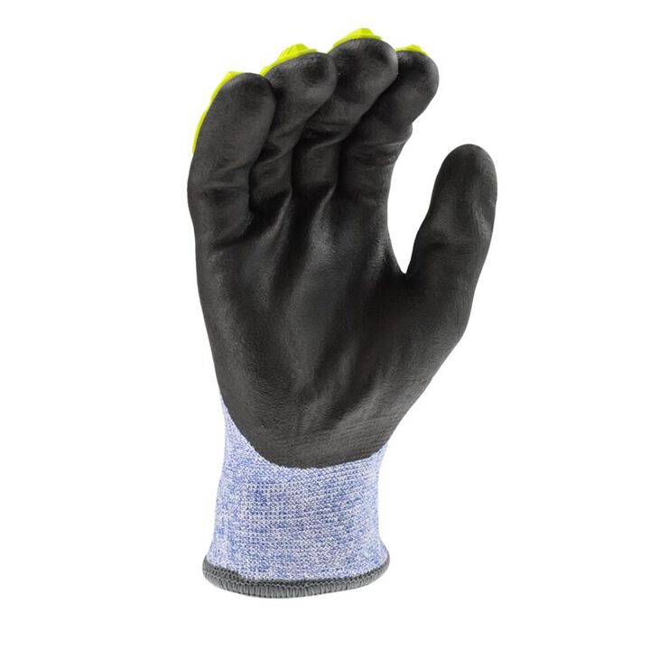Radians Gloves Cut Protection Level A4 Cold Weather Coated Blue White XL, large image number 2
