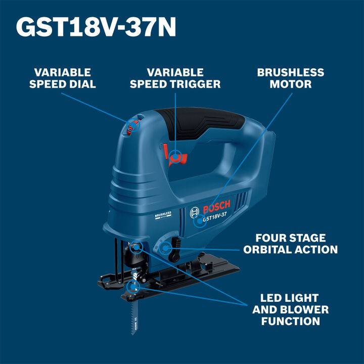Bosch 18V Brushless Top-Handle Jig Saw, large image number 1