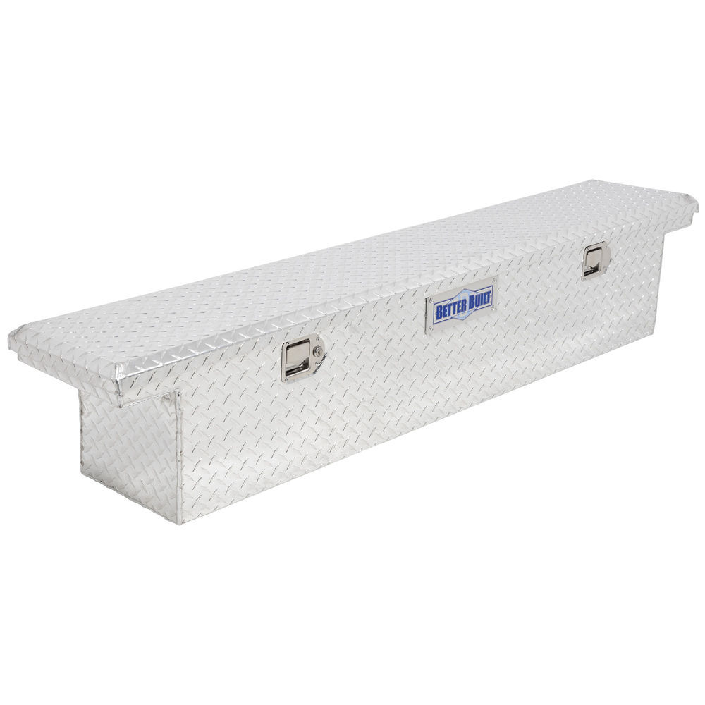 Better Built 69in Saddle Truck Box Low-Profile Classic Brite Aluminum, large image number 1