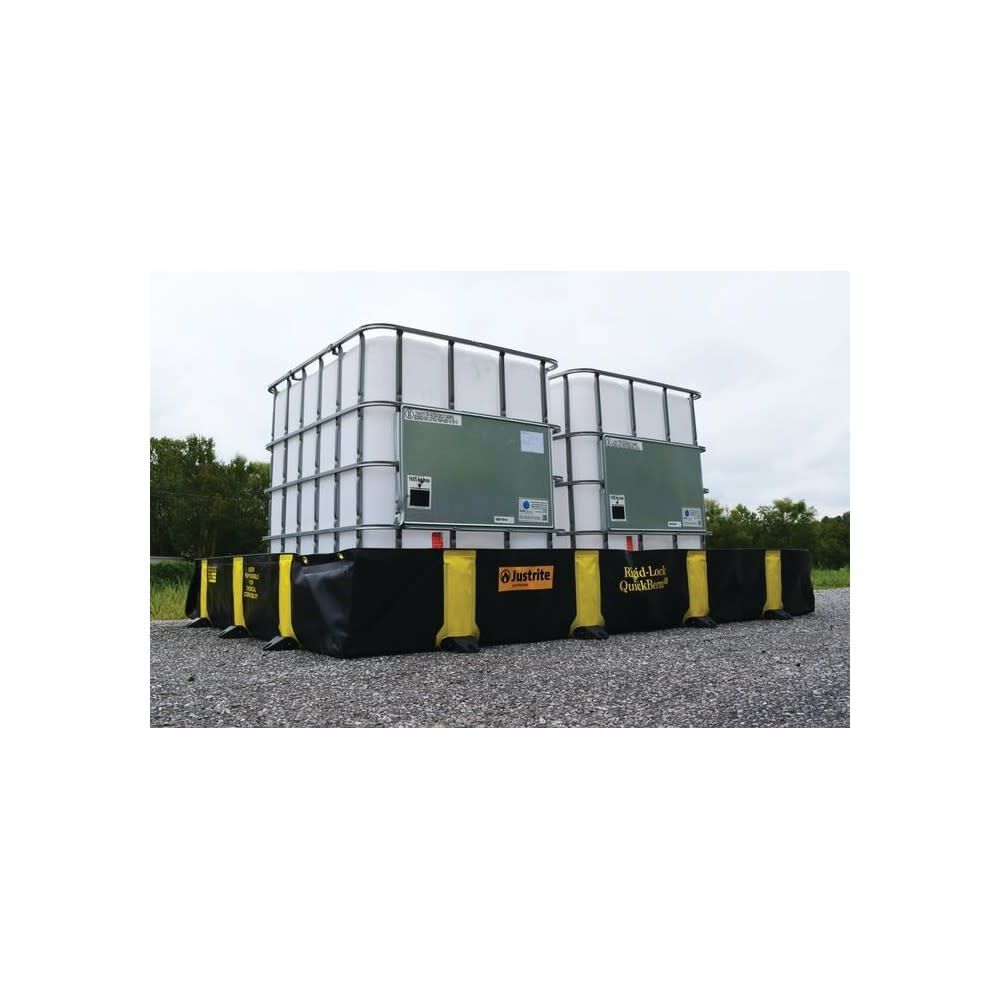 Justrite 745 Gallon Spill Drive Over Berm 10 ft x 10 ft x 12 in Black, large image number 6
