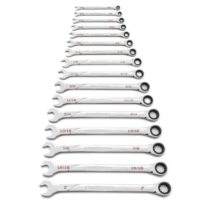 GEARWRENCH 16 pc 120XP Universal Spline Sae XL Combination Ratcheting Wrench Set