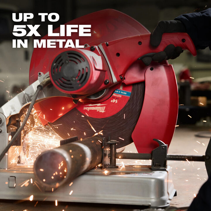 Milwaukee 12 Inch x 7/64 Inch x 1 Inch Performance+ Metal Cut Off Wheel Type 1, large image number 5