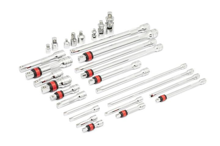 GEARWRENCH Chrome Tool Accessories Set 1/4in 3/8in 1/2in Drive 29pc, large image number 16
