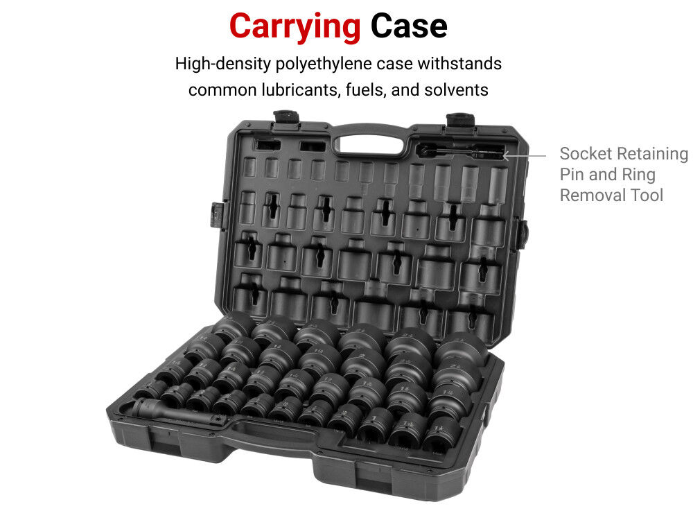 Tekton 3/4 Inch 6 Point Impact Socket Set, Case, 35 Pieces (1/2 - 2-1/2 Inch), large image number 6