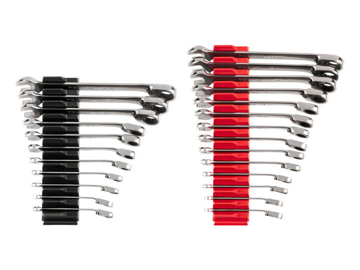 Tekton Ratcheting Combination Wrench Set, 25 Piece (1/4-3/4 Inch, 6-19 mm)